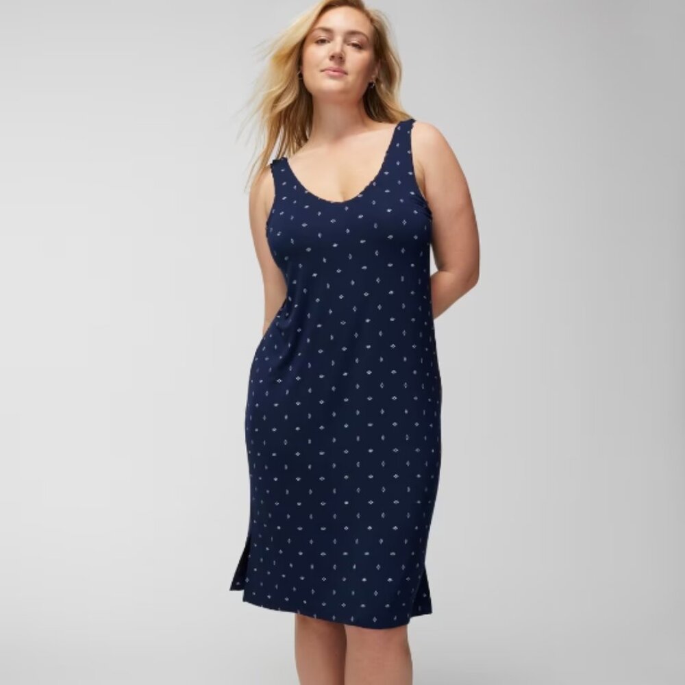 NWT Soma Cool Nights Lace-Trim Midi Chemise